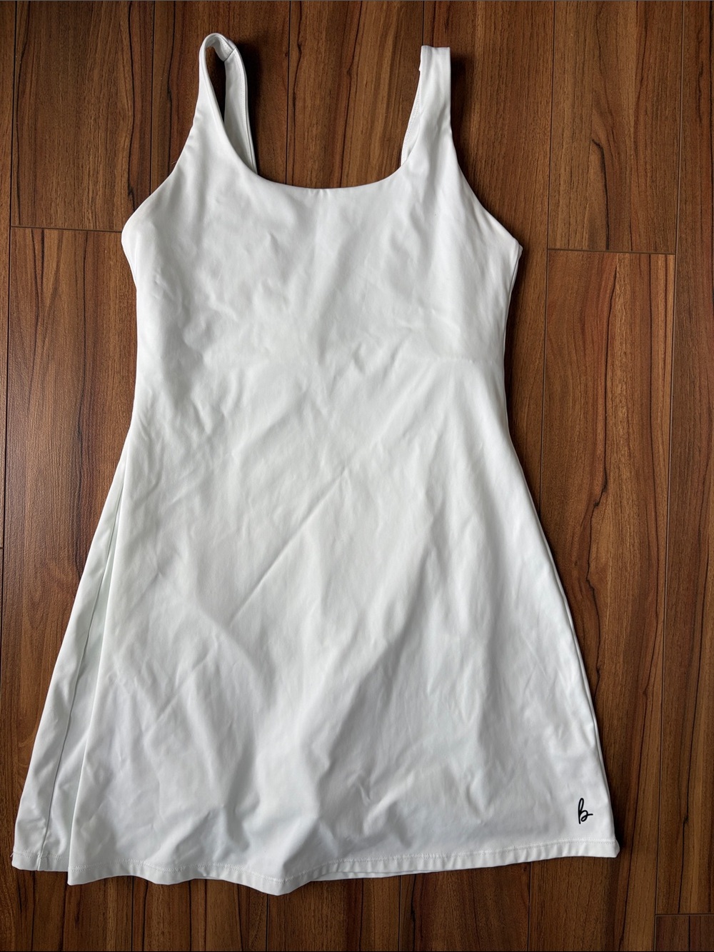 Bare Activewear Women’s White Athletic Tank Dress